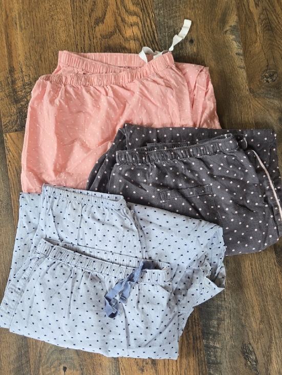 Victoria's Secret Other - Victoria's Secret Polka Dot Jogger Style Pajama Pants - Set Of 3